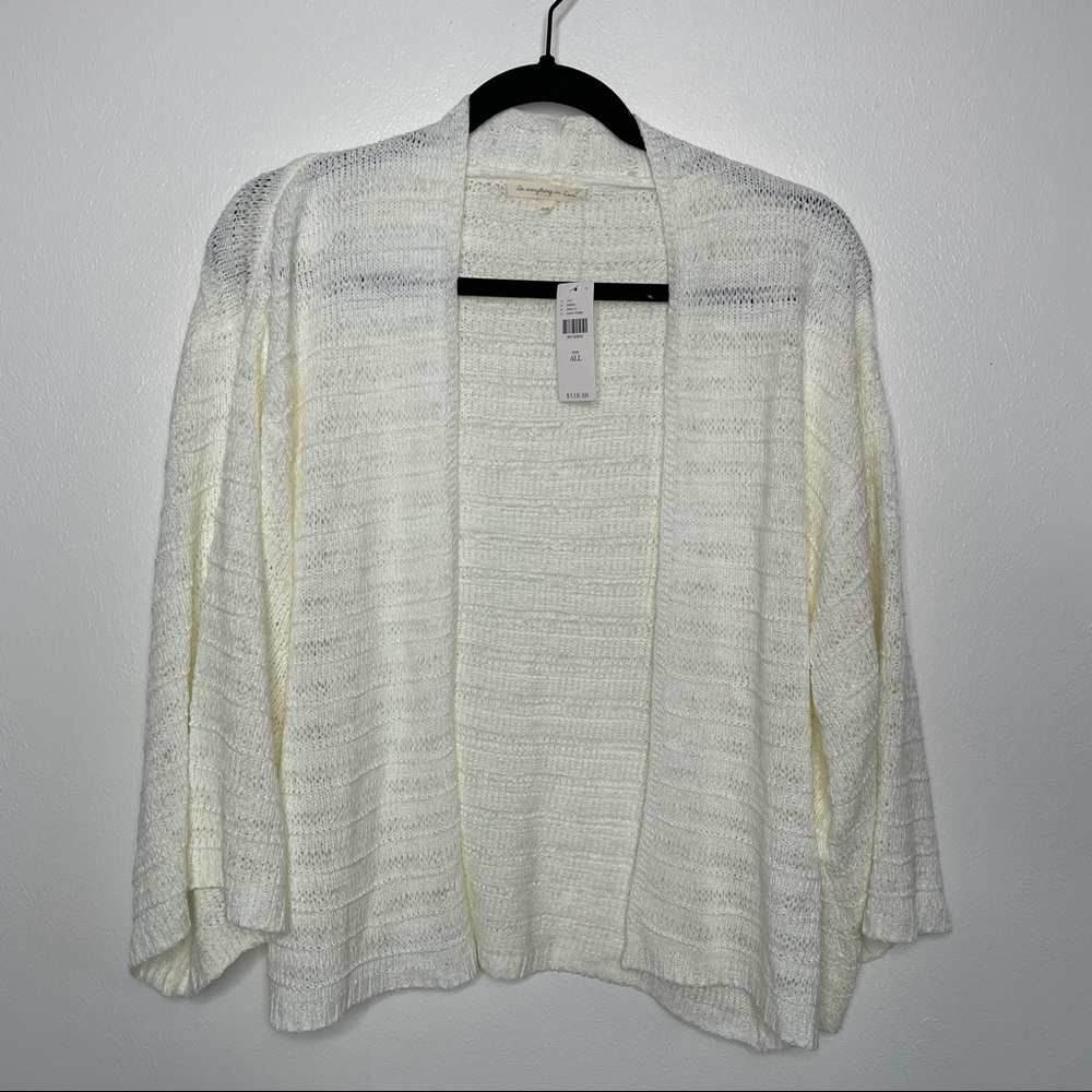 NWT Anthropologie Do Everything in Love Cardi OS